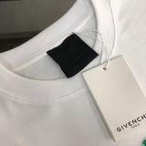 Close-up detail shot of Givenchy luxury clothing with relaxed-fit cut