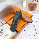 Hermès White Crisscross Strap Sandals - Back View