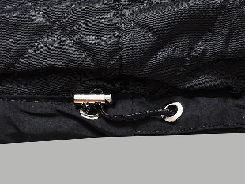 Back view of Louis Vuitton luxury clothing with monogram-inspired silhouette