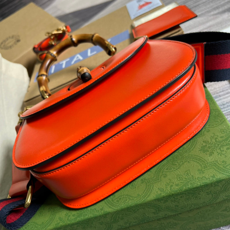 Sophisticated bag shown from front angle
