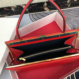 Side profile of sleek modern women's handbag – women's premium purse