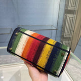 Top view of signature chic women's handbag – women's designer-style accessory