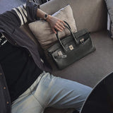 Polished bag shown from front angle