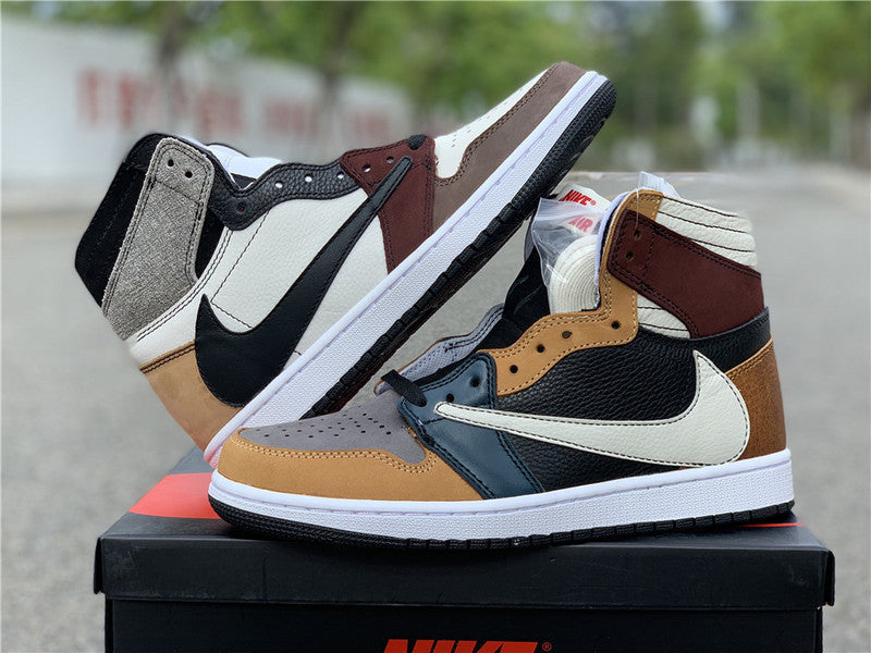 Side profile of Nike muted earth tones sneakers everyday casual design