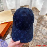 Close-up detail view of Louis Vuitton unisex cap