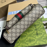 Back view of chic modern women's handbag – women's designer-style accessory