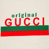 Flat lay presentation of Gucci luxury clothing with contemporary cut