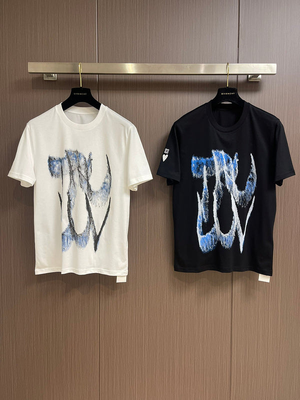 Close-up detail shot of Givenchy luxury clothing with streetwear-inspired cut