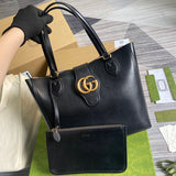 Handle and strap detail of classic elevated women's handbag – women's luxury handbag