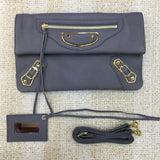 Sophisticated Vegan Leather Handbag - Polished Finish | Women's Statement Accessory #956 - side angle view (image 2) of designer-inspired handbag