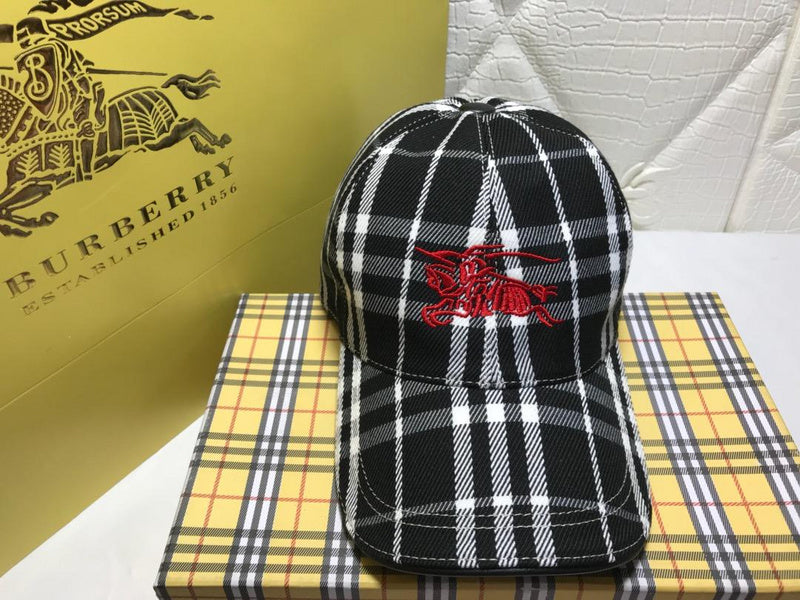 Front view of Burberry unisex cap