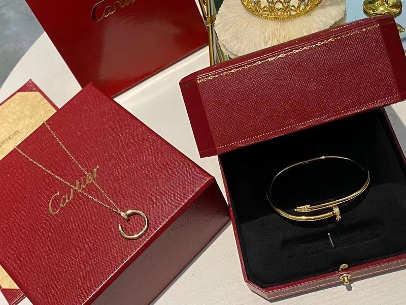 Close-up detail view of Cartier unisex jewelry piece