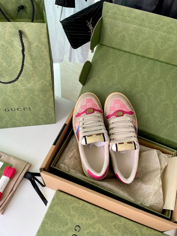 Gucci sneakers detailed view showing premium designer craftsmanship
