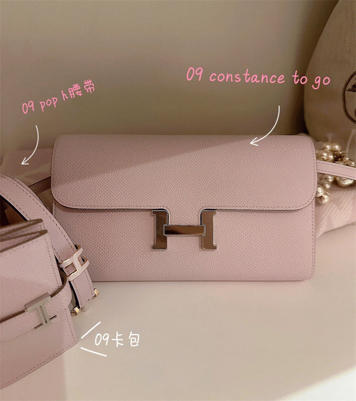 Side view of crisp structured handbag