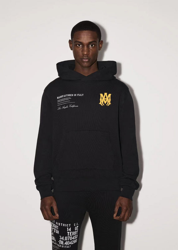 Amiri luxury hoodie detail shot