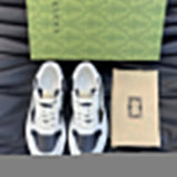 Gucci all-black luxury sneakers view 8 retro runner design