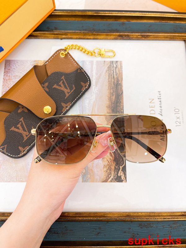 Angled view of Louis Vuitton unisex sunglasses