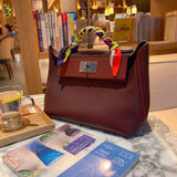 Close-up detail of timeless bag design
