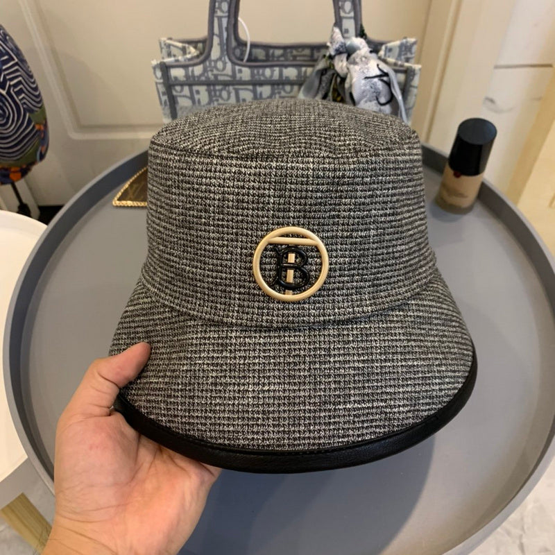 Angled view of Burberry unisex cap
