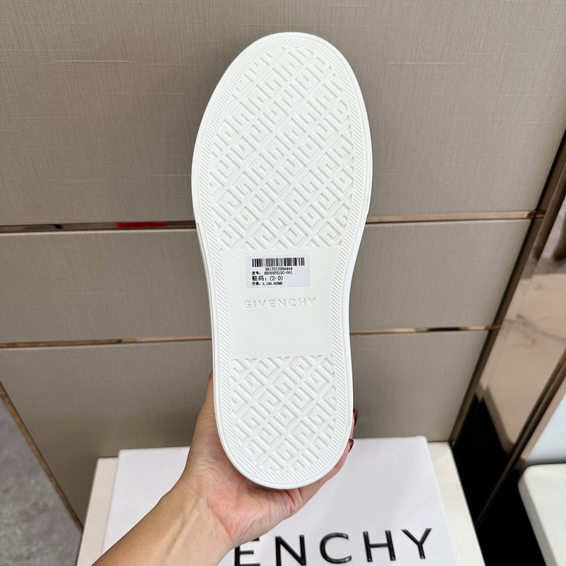 Givenchy Nude High-Top Sneakers - Side Profile View