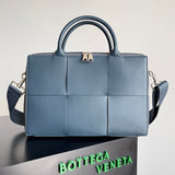 Structured Faux Leather Handbag - Sleek Minimalist Lines | Women's Fashion Handbag #1584 - close-up detail shot (image 3) of designer-inspired handbag