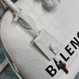 Chic Vegan Leather Handbag - Polished Finish | Women's Fashion Handbag #659 - styled full view (image 7) of designer-inspired handbag