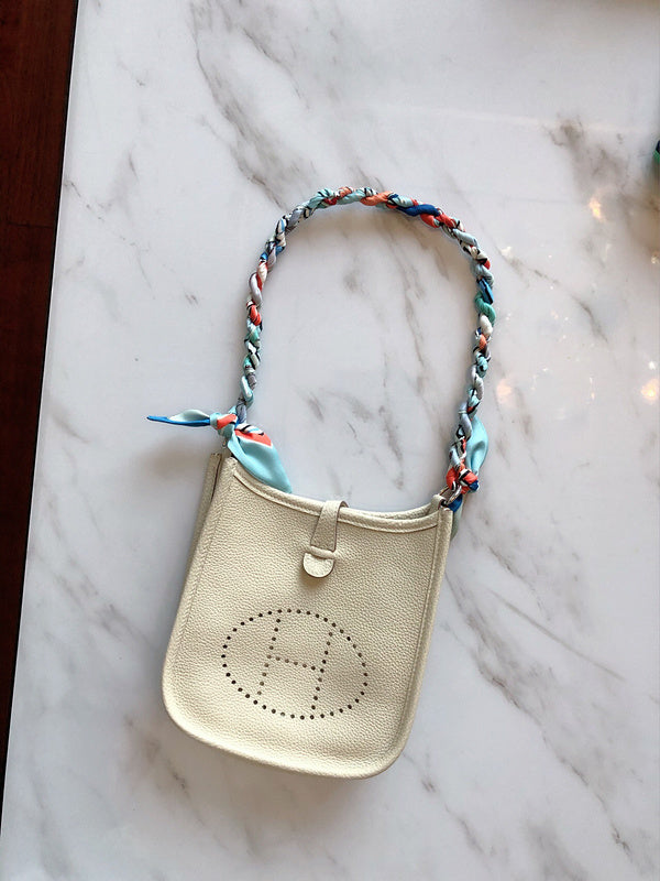Side view of chic structured handbag