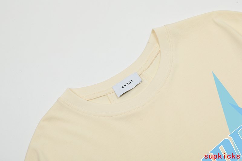 Back view of Rhude luxury clothing with relaxed-fit cut