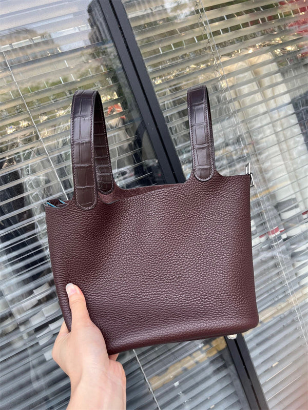 Close-up detail of tailored bag design