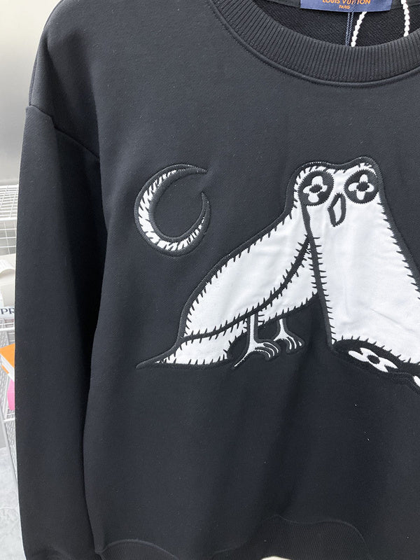 Full styled look of Louis Vuitton luxury clothing with streetwear-inspired cut
