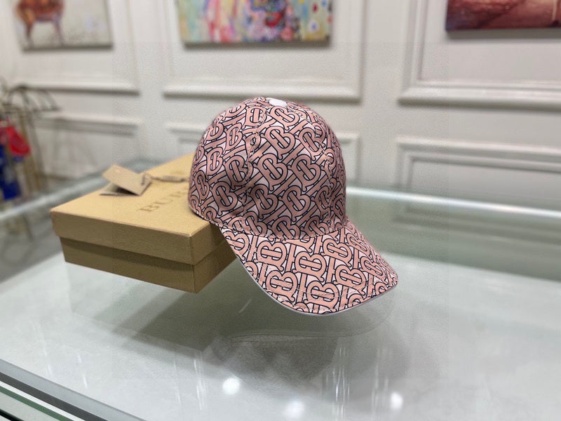 Angled view of Burberry unisex cap