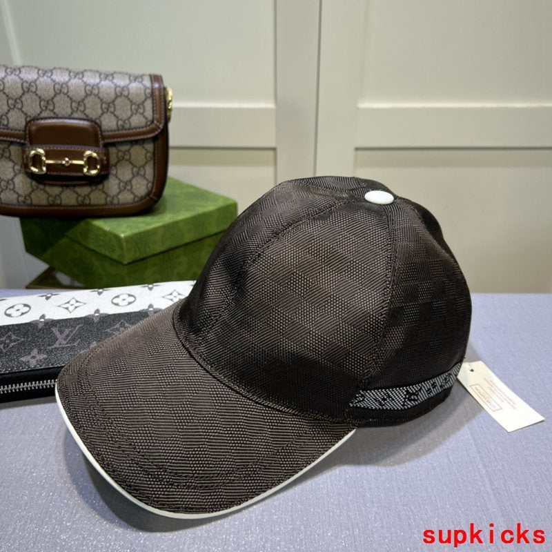 Close-up detail view of Louis Vuitton unisex cap