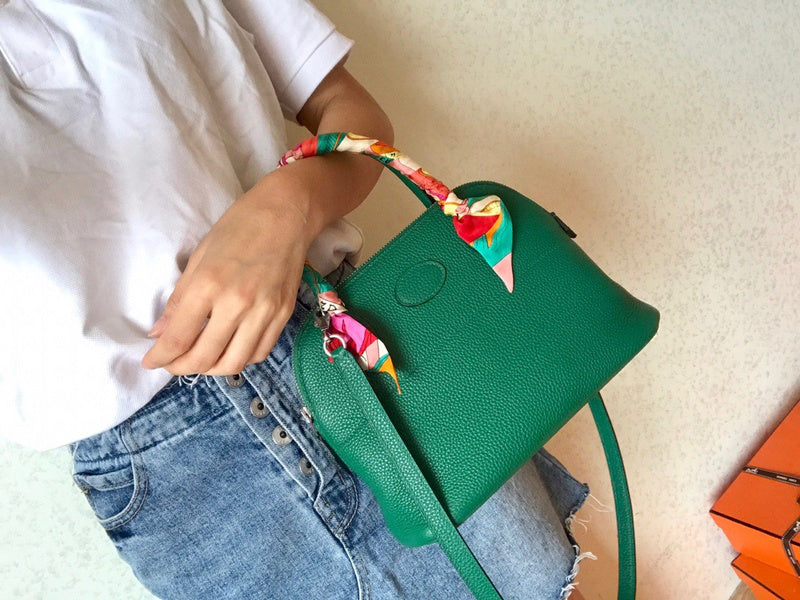 Close-up detail of tailored bag design