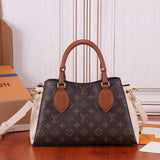  clean-lined top-handle bag detail view showing craftsmanship