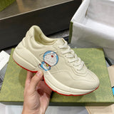Gucci Casual sneakers in classic monochrome retro runner design front view