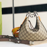 Top view of elevated signature women's handbag – women's designer-style accessory