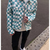 Front view of Louis Vuitton luxury clothing with streetwear-inspired cut
