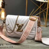 Front view of sleek chic women's handbag – women's luxury accessory