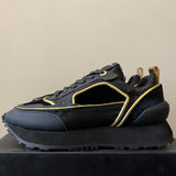 Gucci classic monochrome luxury sneakers view 6 retro runner design