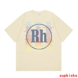 Front view of Rhude luxury clothing with contemporary cut