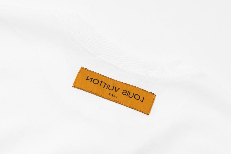 Back view of Louis Vuitton cotton t-shirt with logo-detail design