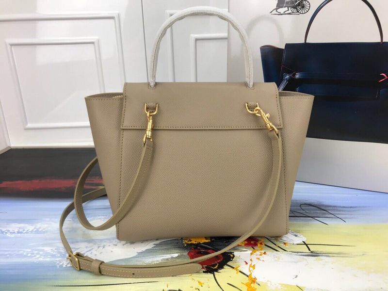 Back view of everyday-luxe structured women's handbag – women's statement bag