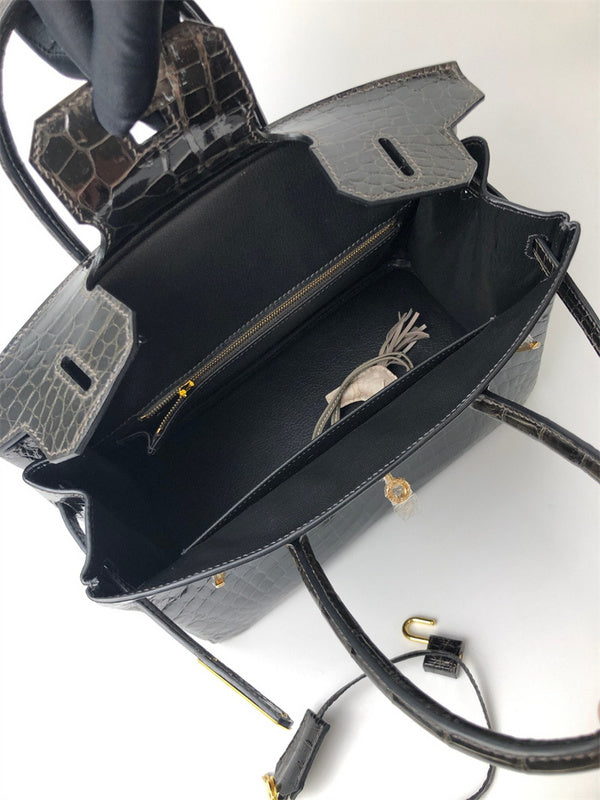 Side view of everyday-ready structured handbag