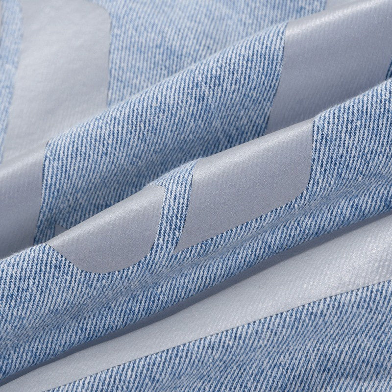 Side profile of Louis Vuitton luxury clothing with relaxed-fit cut