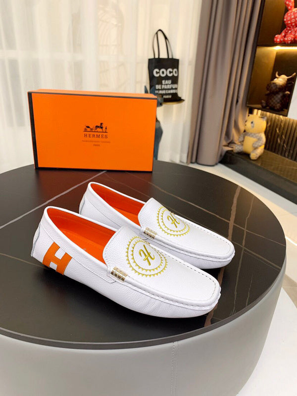 Hermes shoes Style 045 - logo and branding close-up