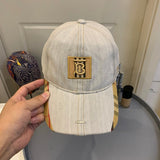Angled view of Burberry unisex cap