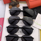 Close-up detail view of Cartier unisex sunglasses