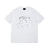 Front view of Givenchy luxury clothing with monogram-inspired silhouette