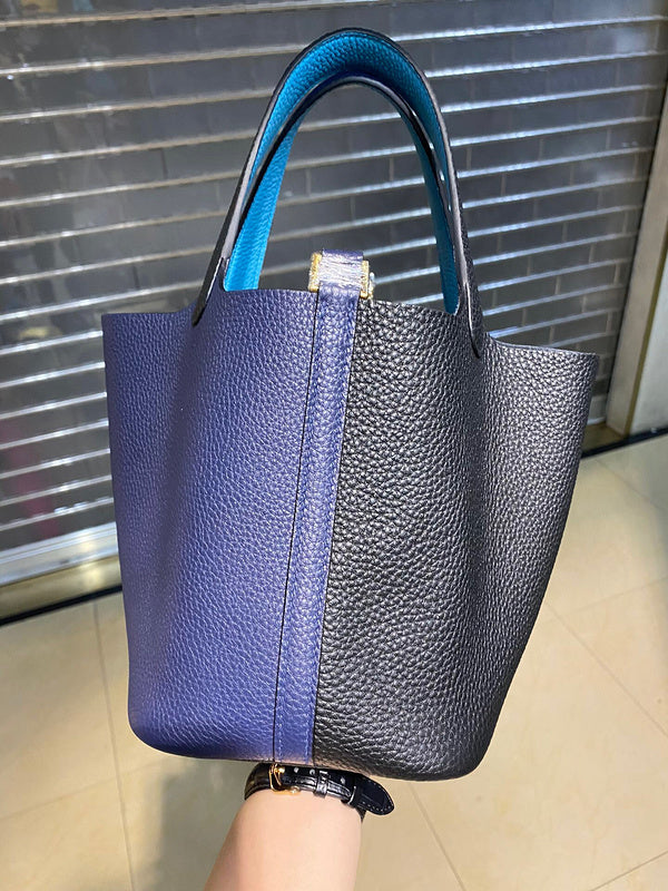 Close-up detail of statement bag design