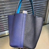 Close-up detail of statement bag design
